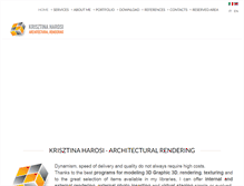 Tablet Screenshot of krisztinaharosi.it